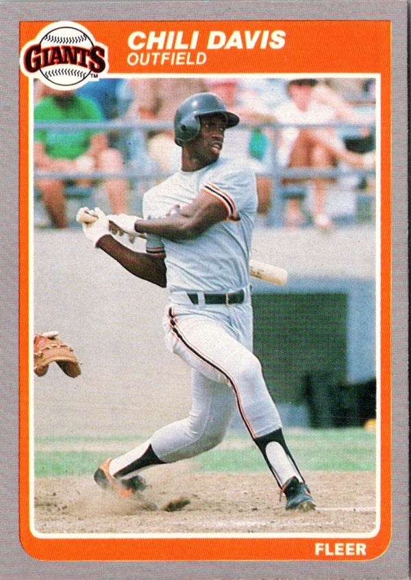 1985 Fleer Chili Davis #605