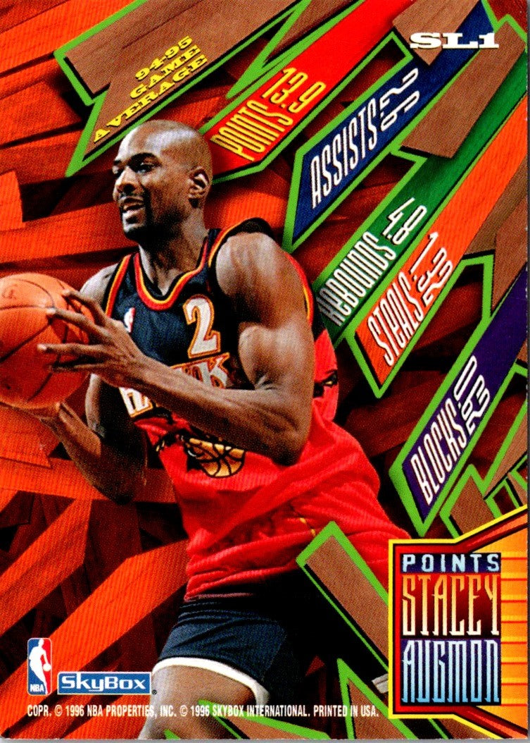 1995 Hoops Slamland Stacey Augmon