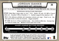 2012 Bowman Chrome Jordan Danks #25 Rookie