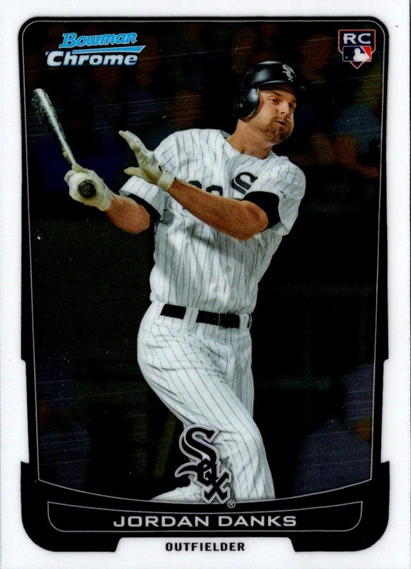 2012 Bowman Chrome Jordan Danks #25 Rookie