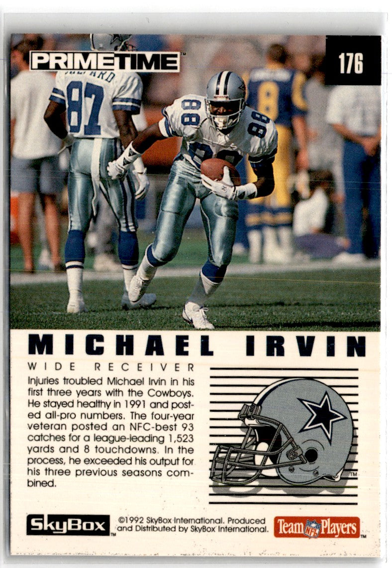 1992 SkyBox Primetime Michael Irvin