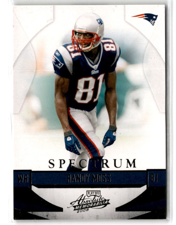 2008 Playoff Absolute Memorabilia Spectrum Silver Randy Moss #89 027/100