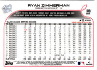 2022 Topps Chrome Ryan Zimmerman #108