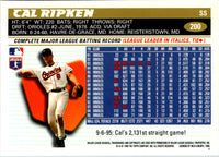 1996 Topps Team Cal Ripken Jr. #200