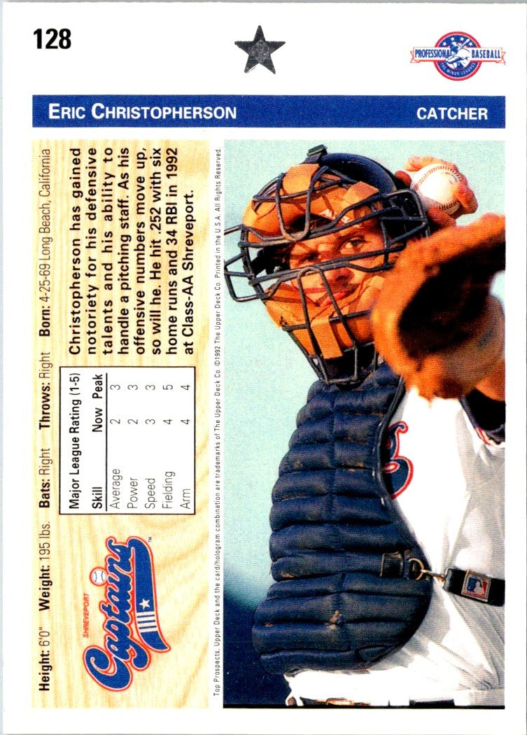 1992 Upper Deck Minors Eric Christopherson