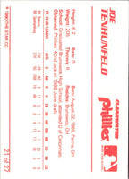 1990 Star Clearwater Phillies Joe Tenhunfeld #21