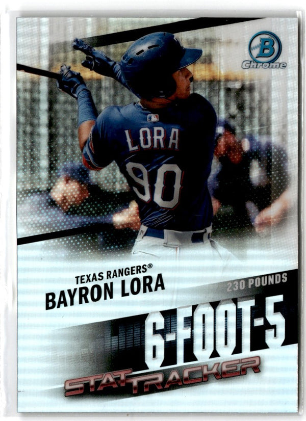 2020 Bowman Chrome Stat Tracker Bayron Lora #ST-8