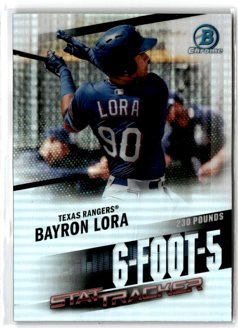 2020 Bowman Chrome Stat Tracker Bayron Lora