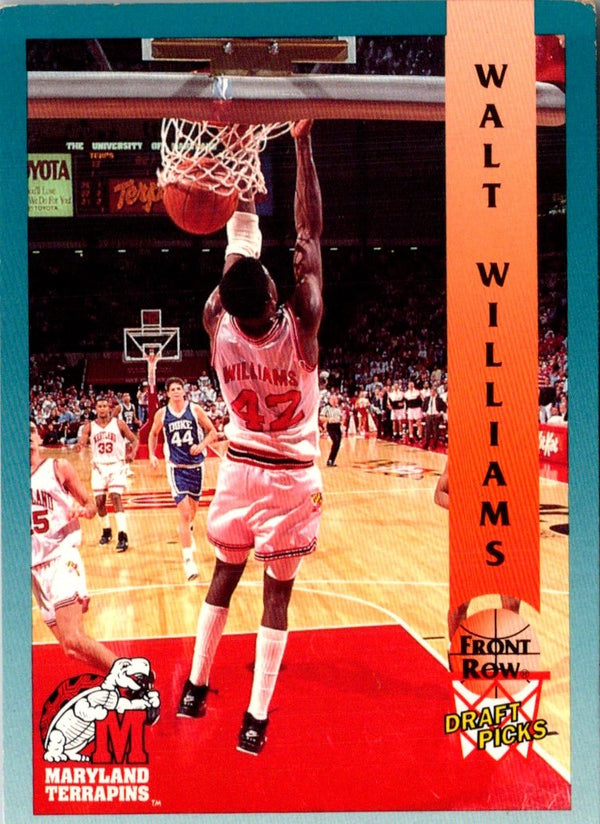 1992 Front Row Draft Picks Walt Williams #95