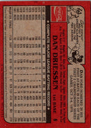 1982 Topps Coca-Cola Cincinnati Reds Dan Driessen