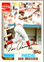 1982 Topps Coca-Cola Cincinnati Reds Dan Driessen #6