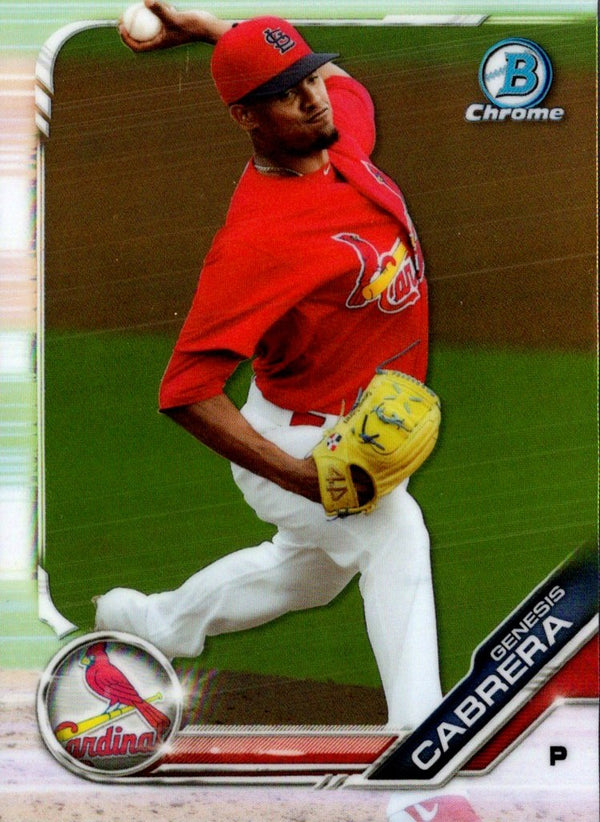 2019 Bowman Chrome Prospects Genesis Cabrera #BCP-187