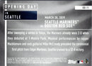 2020 Topps Opening Day Seattle Mariners