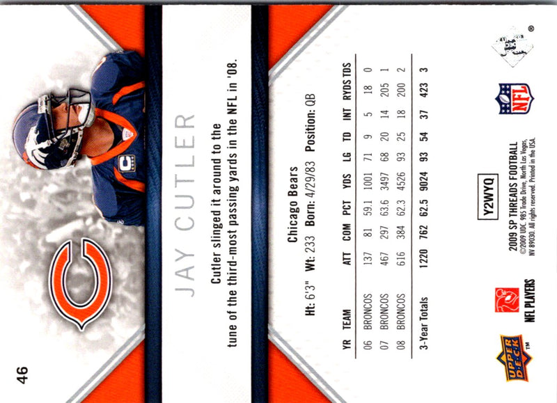 2008 Upper Deck Jay Cutler