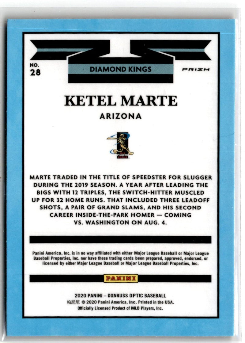 2020 Donruss Optic Red Wave Ketel Marte