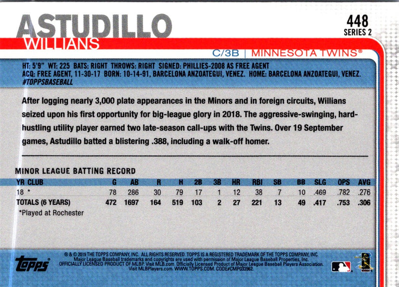 2019 Topps Willians Astudillo