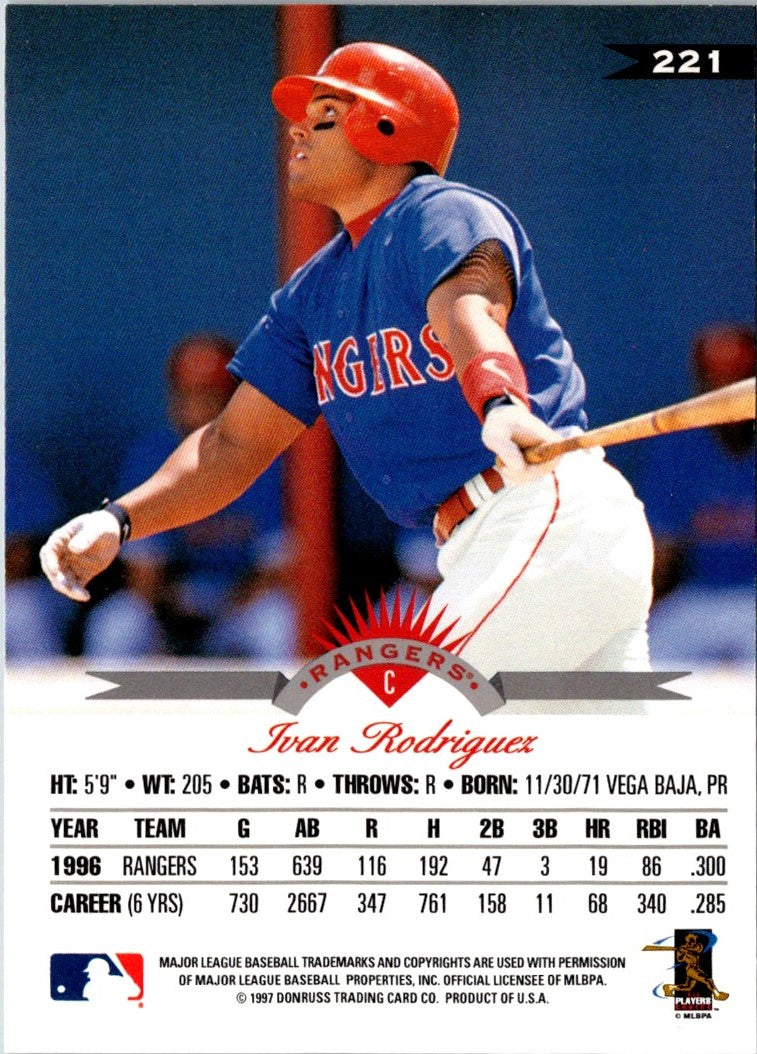 1997 Leaf Ivan Rodriguez