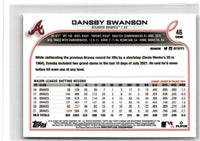 2022 Topps Chrome Dansby Swanson #46
