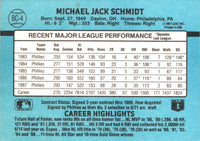 1988 Donruss Bonus MVP's Mike Schmidt #BC-4