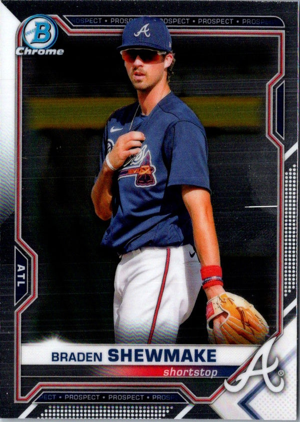 2021 Bowman Chrome Prospects Braden Shewmake #BCP-48