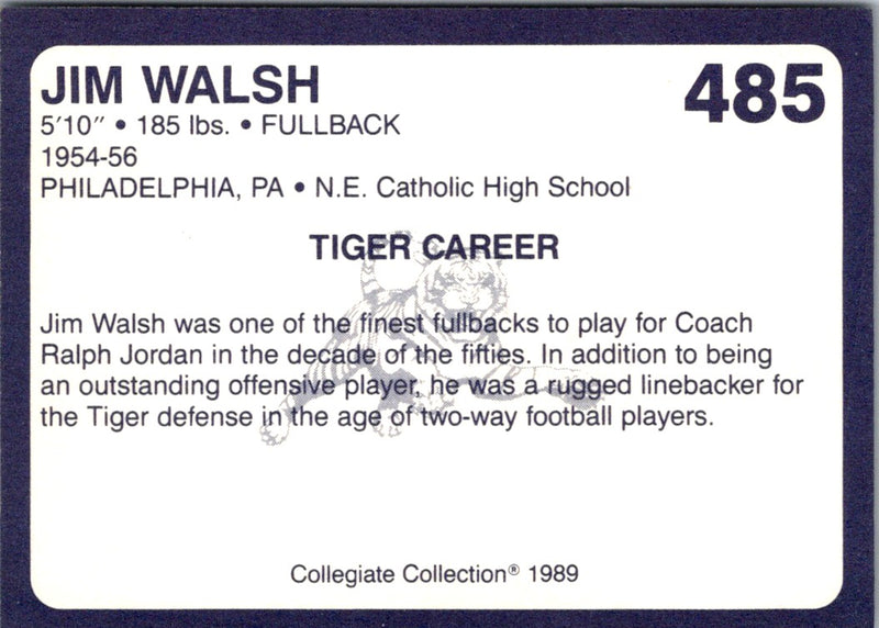 1989 Collegiate Collection Auburn Coke 580 Jim Walsh