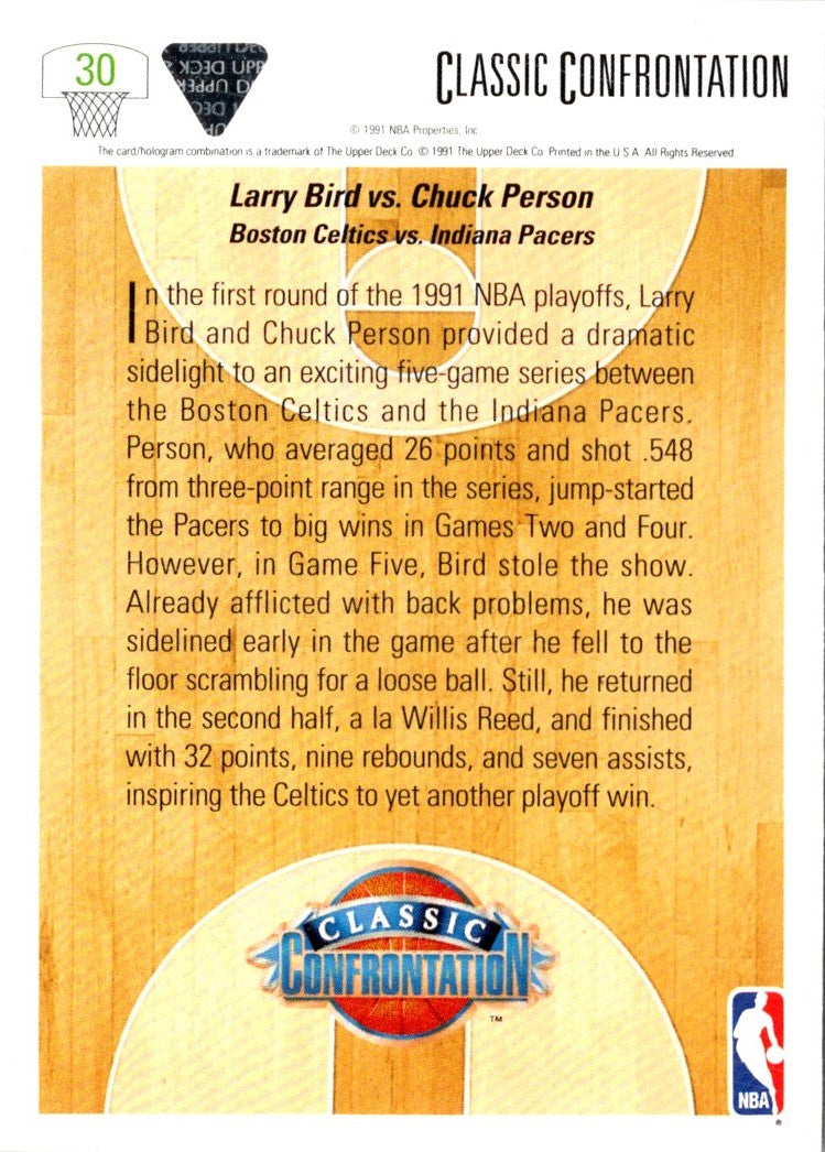 1991 Upper Deck Bird vs. Person