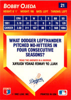 1992 Triple Play Bob Ojeda #21