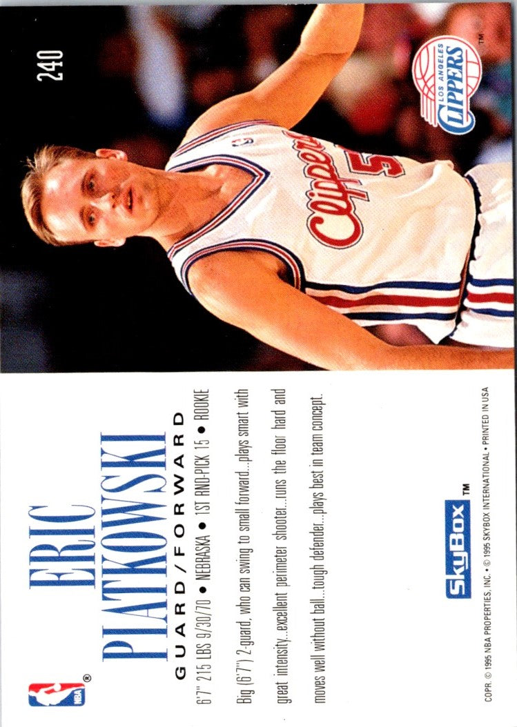 1995 SkyBox E-XL Eric Williams