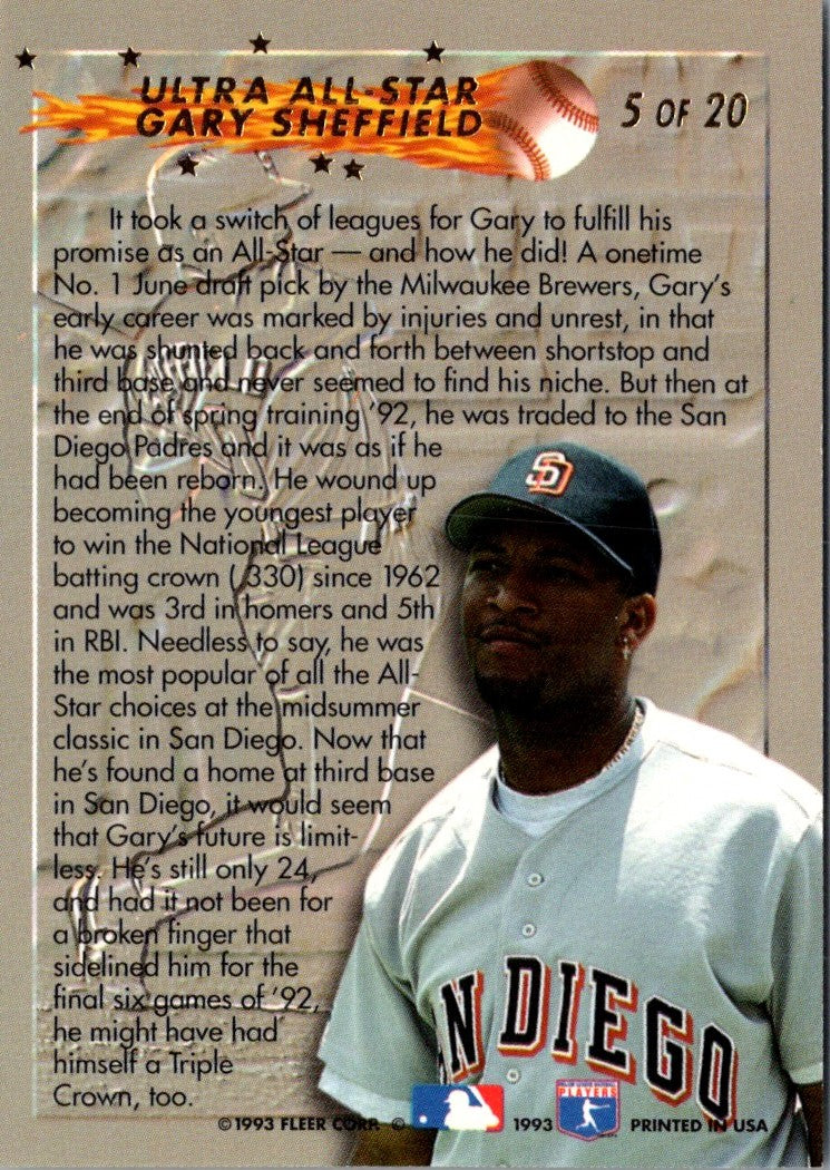 1993 All-Stars Gary Sheffield