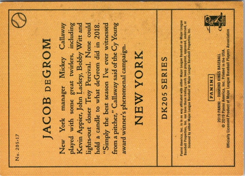 2018 Panini National Treasures Jacob deGrom