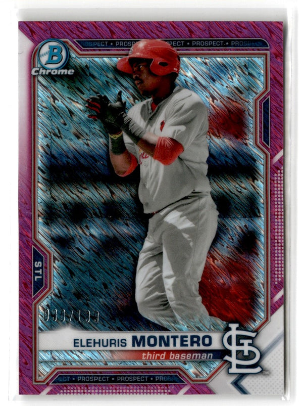 2021 Bowman Chrome Prospects Atomic Refractor Elehuris Montero #BCP-116 /299