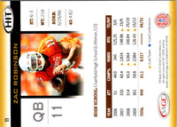 2010 SAGE HIT Zac Robinson #11