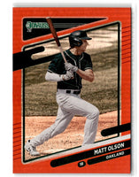 2021 Donruss Holo Red Matt Olson #122