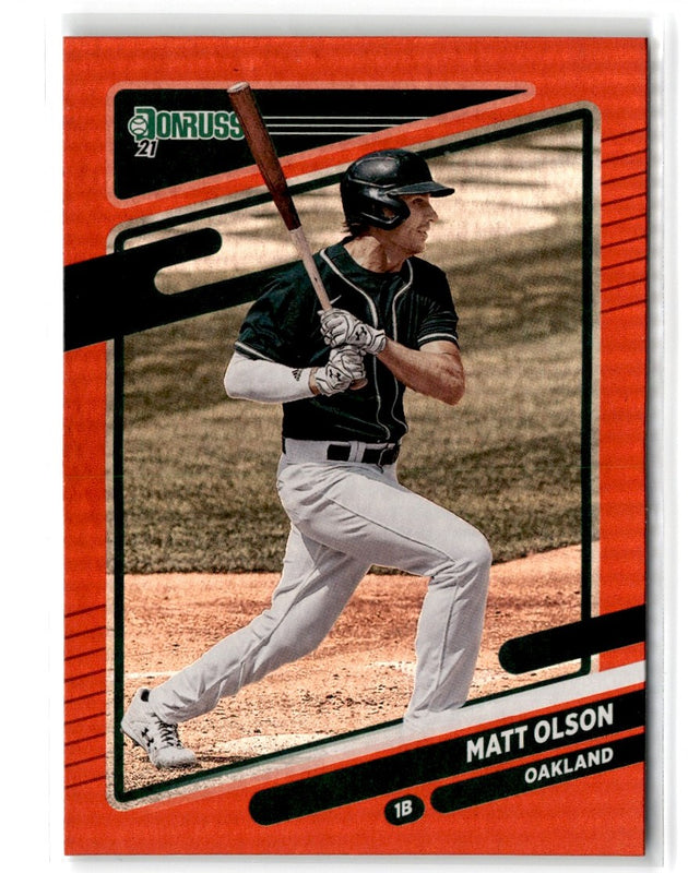 2021 Donruss Holo Red Matt Olson #122