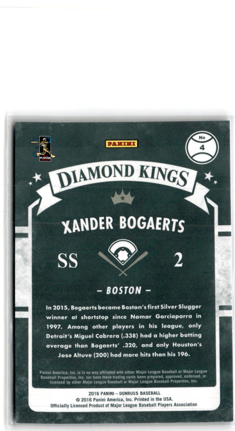 2016 Donruss Career Stat Line Xander Bogaerts