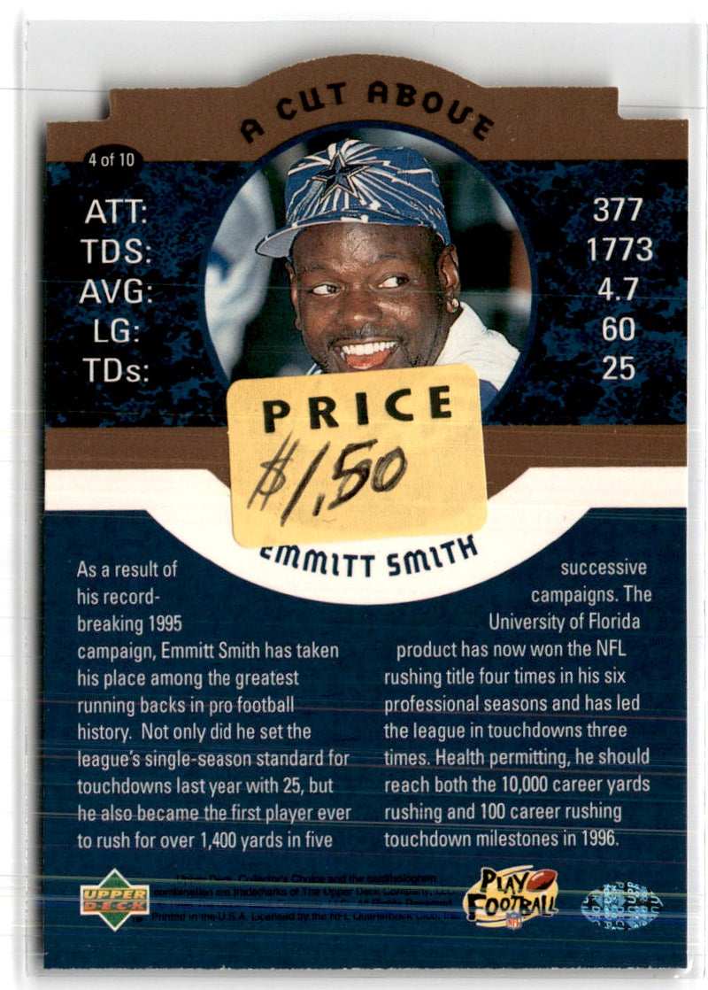 1996 Upper Deck A Cut Above Jumbos Emmitt Smith