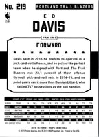 2015 Hoops Ed Davis #219