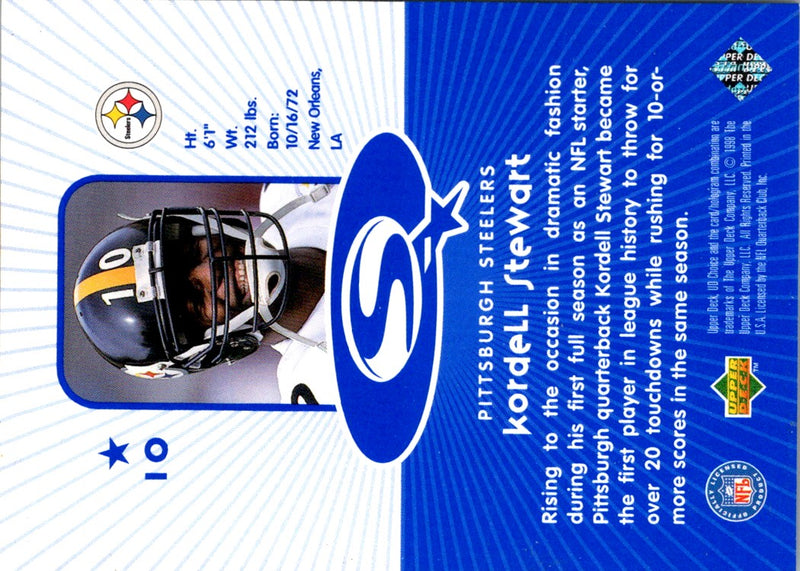 1998 UD Choice StarQuest Blue Kordell Stewart