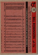 1981 Topps Bill Robinson