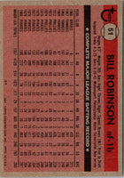 1981 Topps Bill Robinson #51