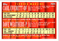 1994 Topps Carl Everett/Dave Weathers #781