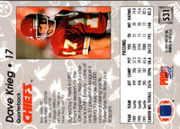 1992 Pro Set Power Dave Krieg #17