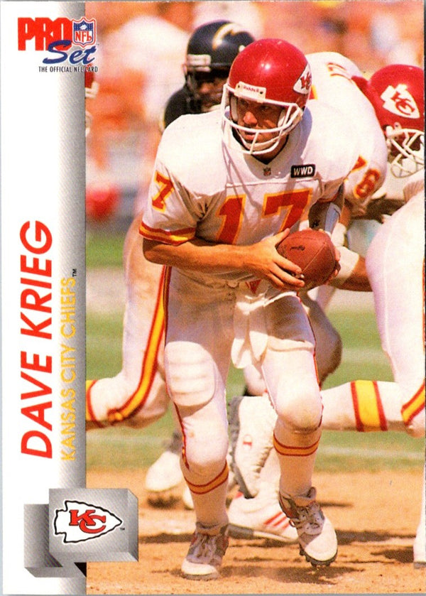 1992 Pro Set Power Dave Krieg #17