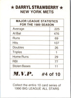1990 MVP Big League All Stars (unlicensed) Darryl Strawberry #4