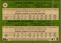 2020 Topps Heritage Lewis Thorpe/ Brusdar Graterol #74 Rookie