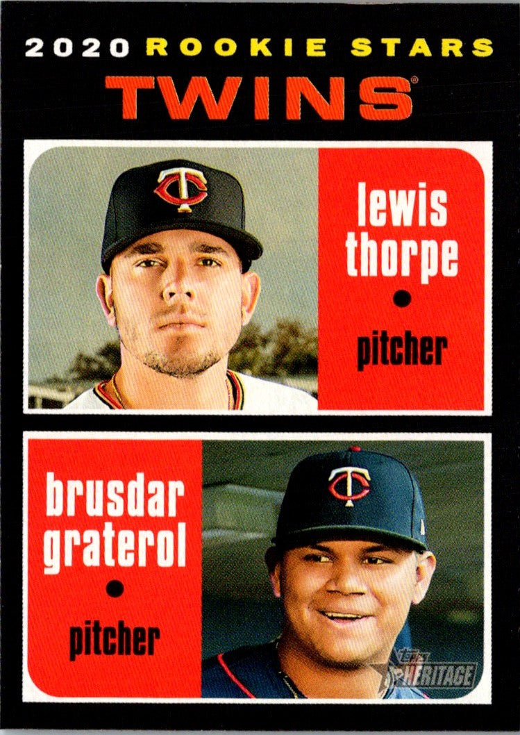 2020 Topps Heritage Lewis Thorpe/ Brusdar Graterol