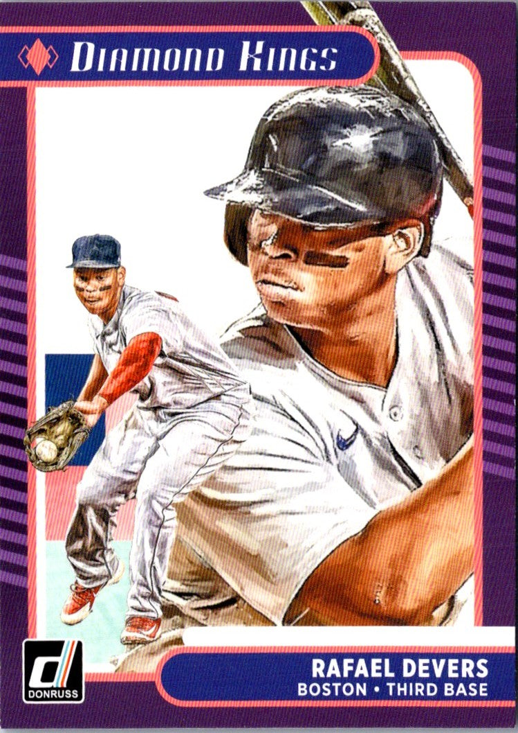 2021 Donruss Holo Purple Rafael Devers