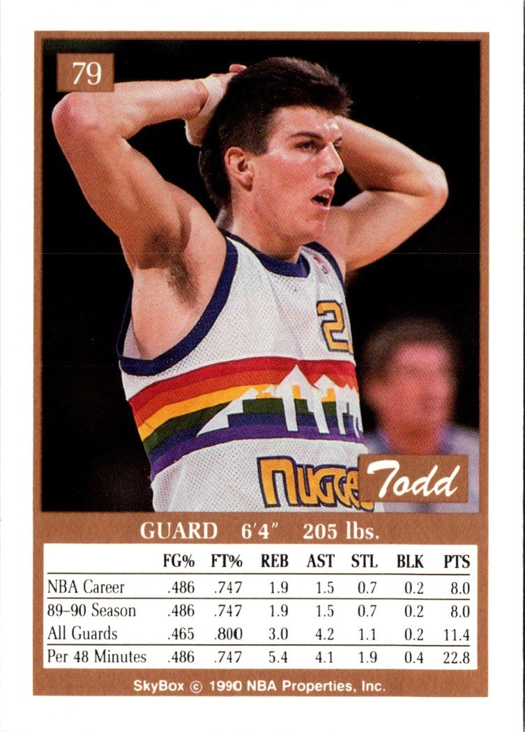 1990 SkyBox Todd Lichti