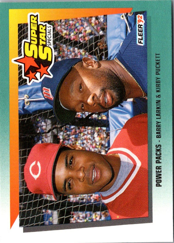 1992 Fleer Barry Larkin/Kirby Puckett #704