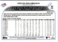 2022 Topps Chrome Kevin Gausman #40